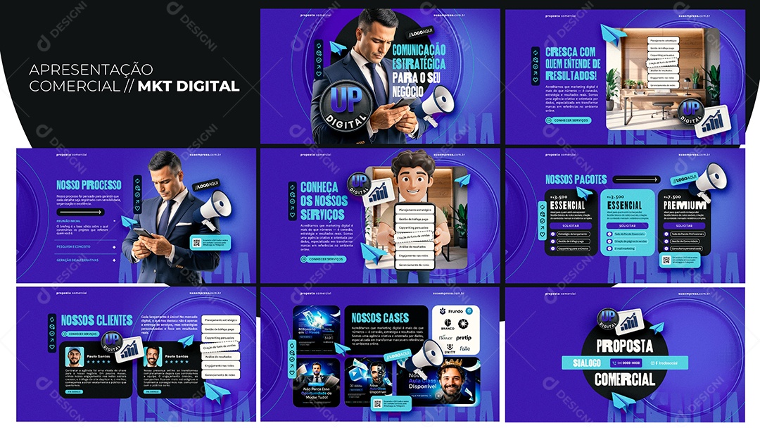 Apresentação Comercial Marketing Digital PSD Editável
