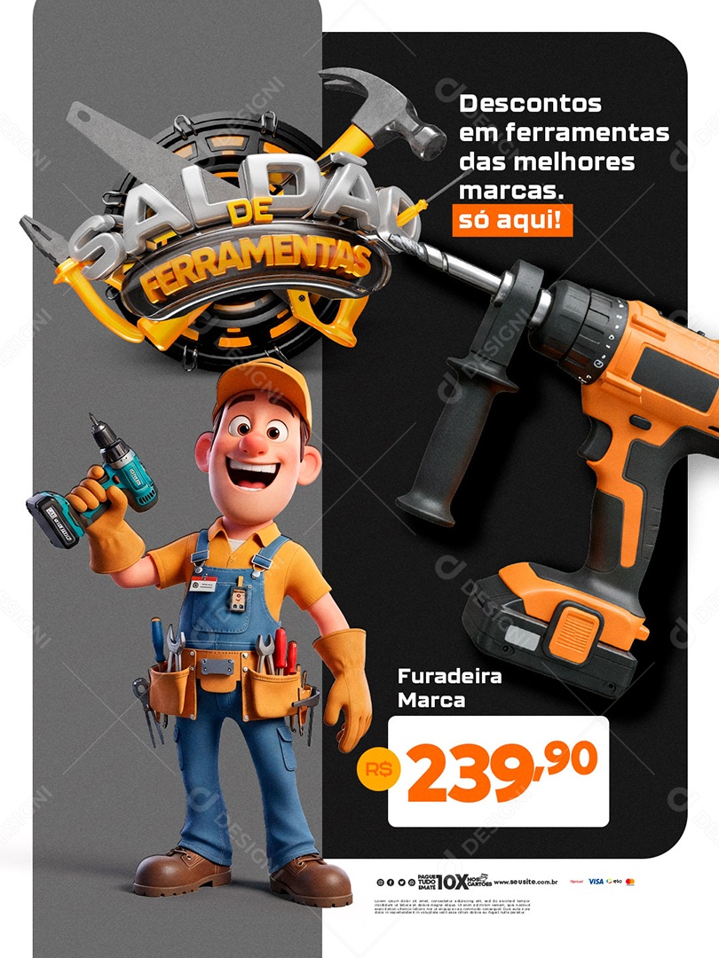 Saldão de Ferramentas Social Media PSD Editável