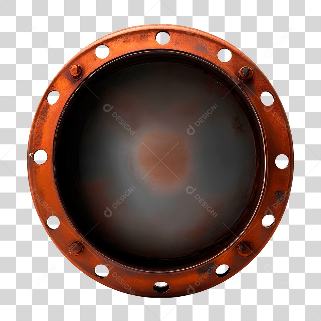 Circulo de Metal PNG Transparente