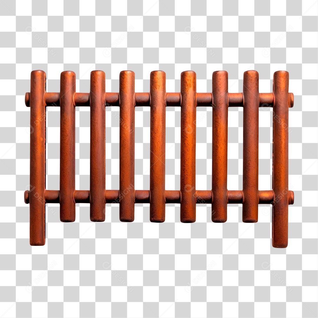 Grade de Metal PNG Transparente