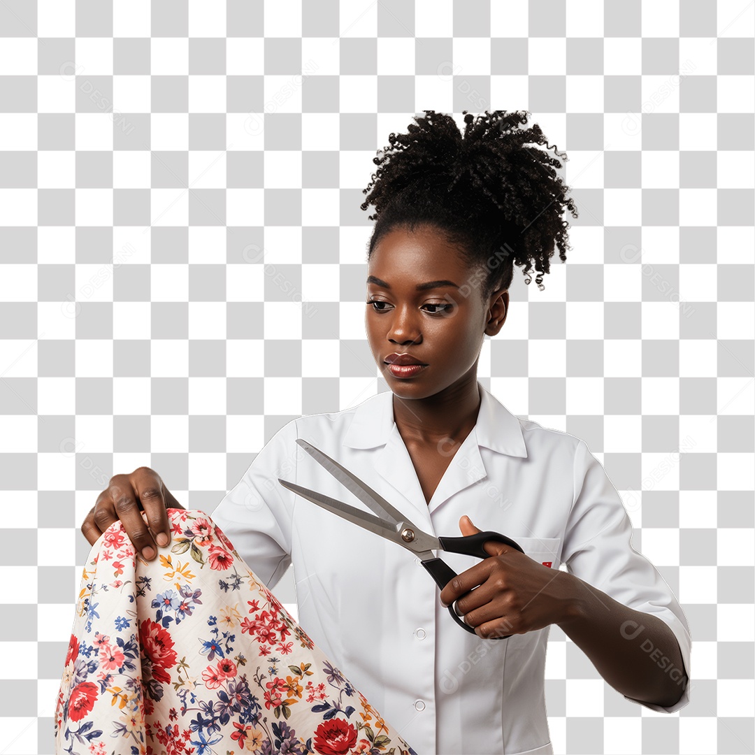 Mulher Costureira PNG Transparente