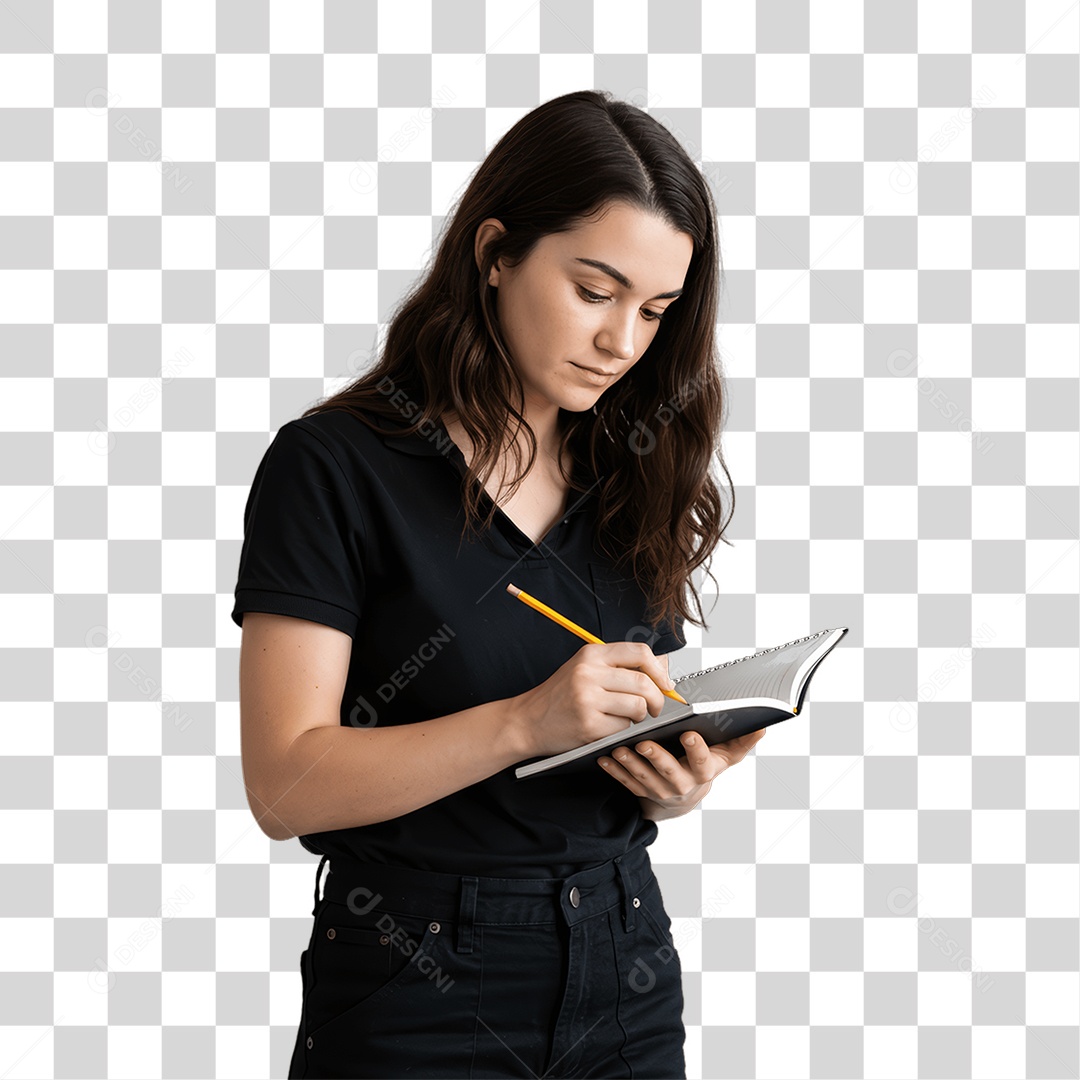 Mulher Costureira PNG Transparente