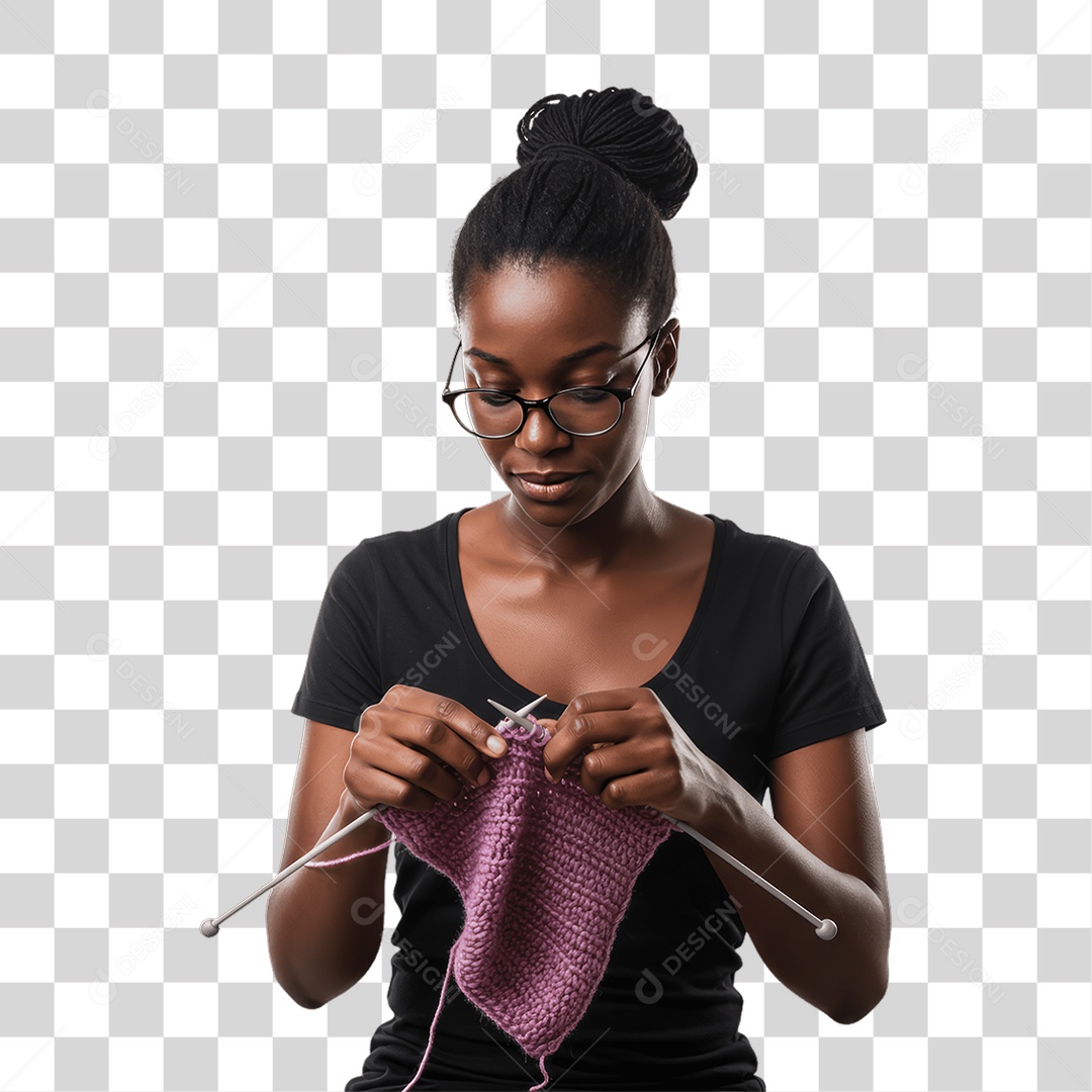 Mulher Costureira PNG Transparente