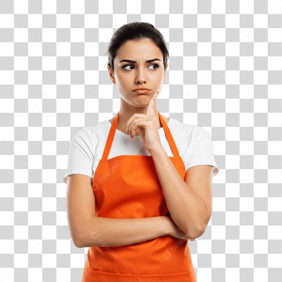 Mulher Costureira PNG Transparente