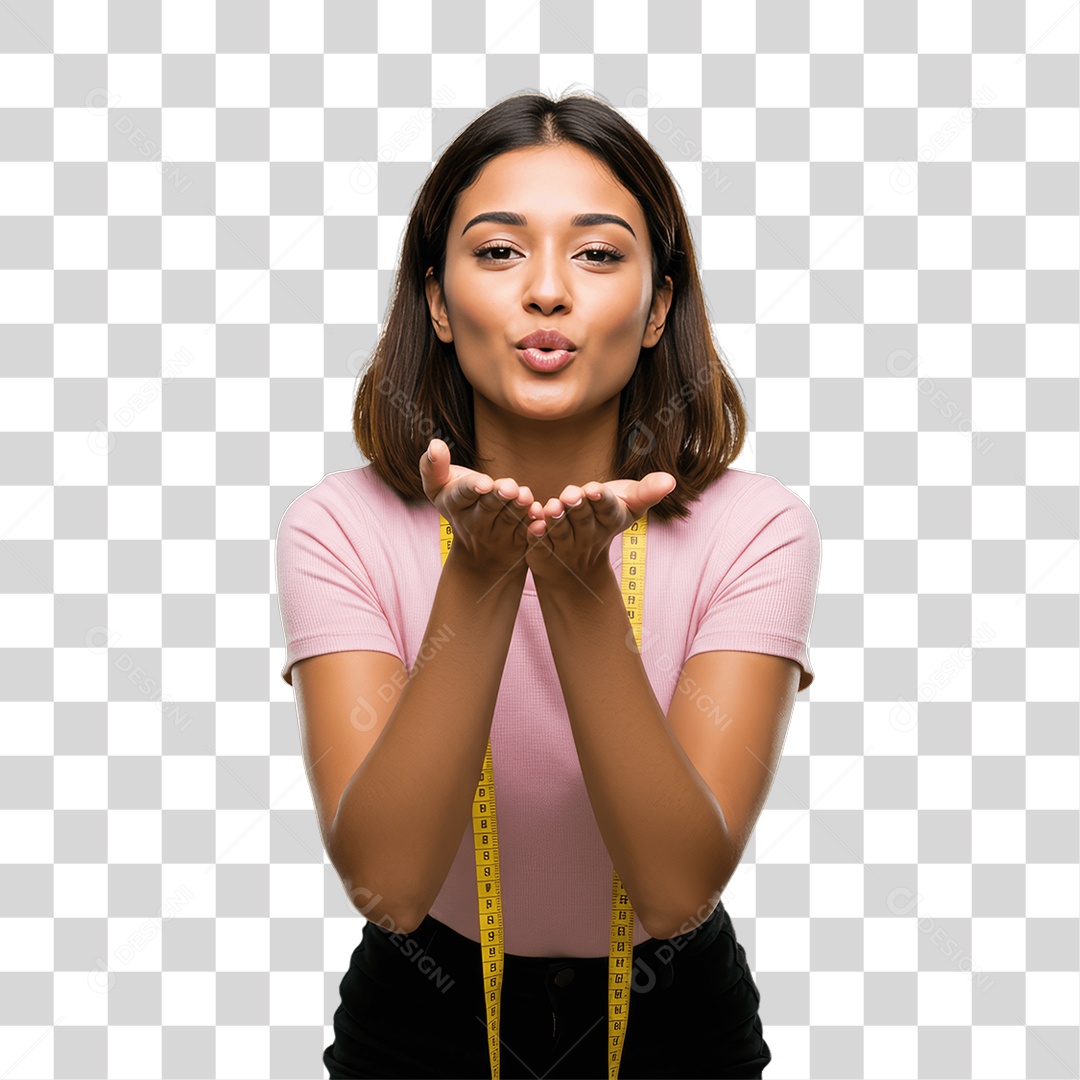 Mulher Costureira PNG Transparente