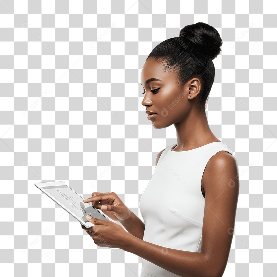 Mulher Costureira PNG Transparente