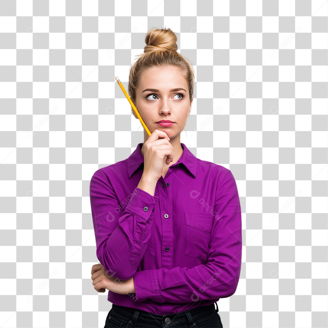 Mulher Costureira PNG Transparente