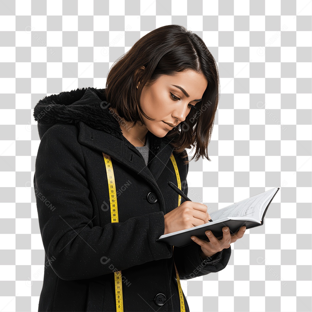 Mulher Costureira PNG Transparente