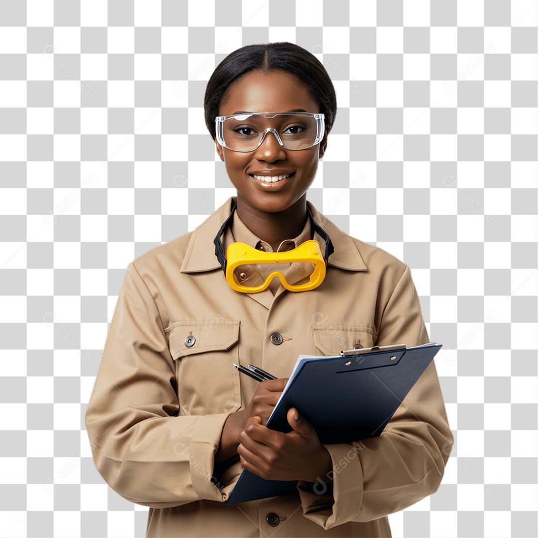 Mulher Trabalho de Eletricista PNG Transparente