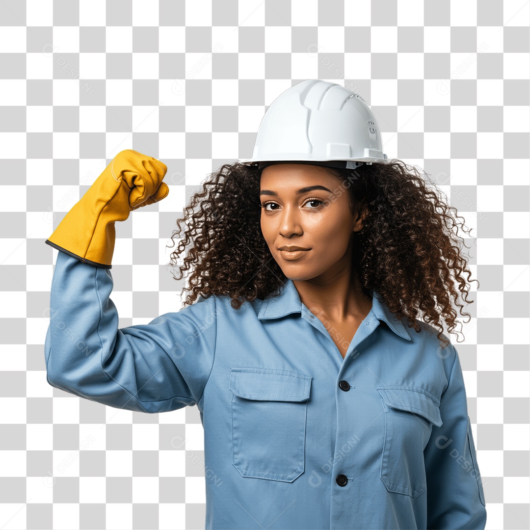 Mulher Trabalho de Eletricista PNG Transparente