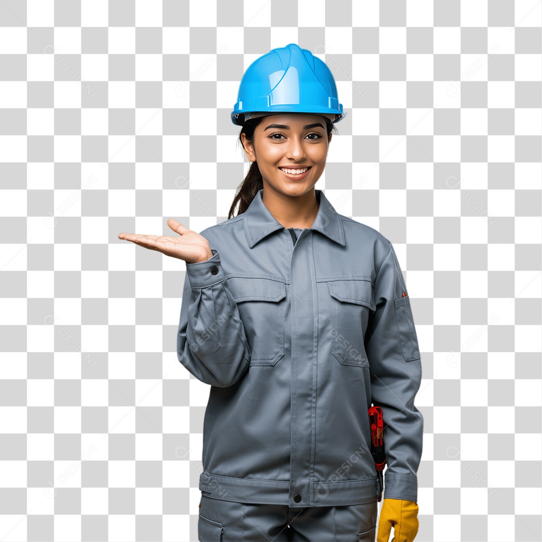 Mulher Trabalho de Eletricista PNG Transparente