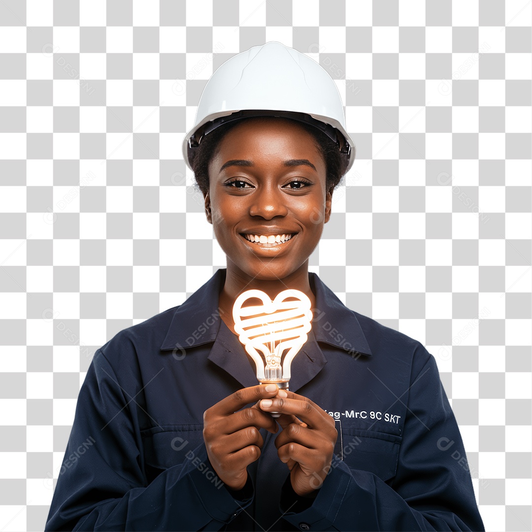 Mulher Trabalho de Eletricista PNG Transparente