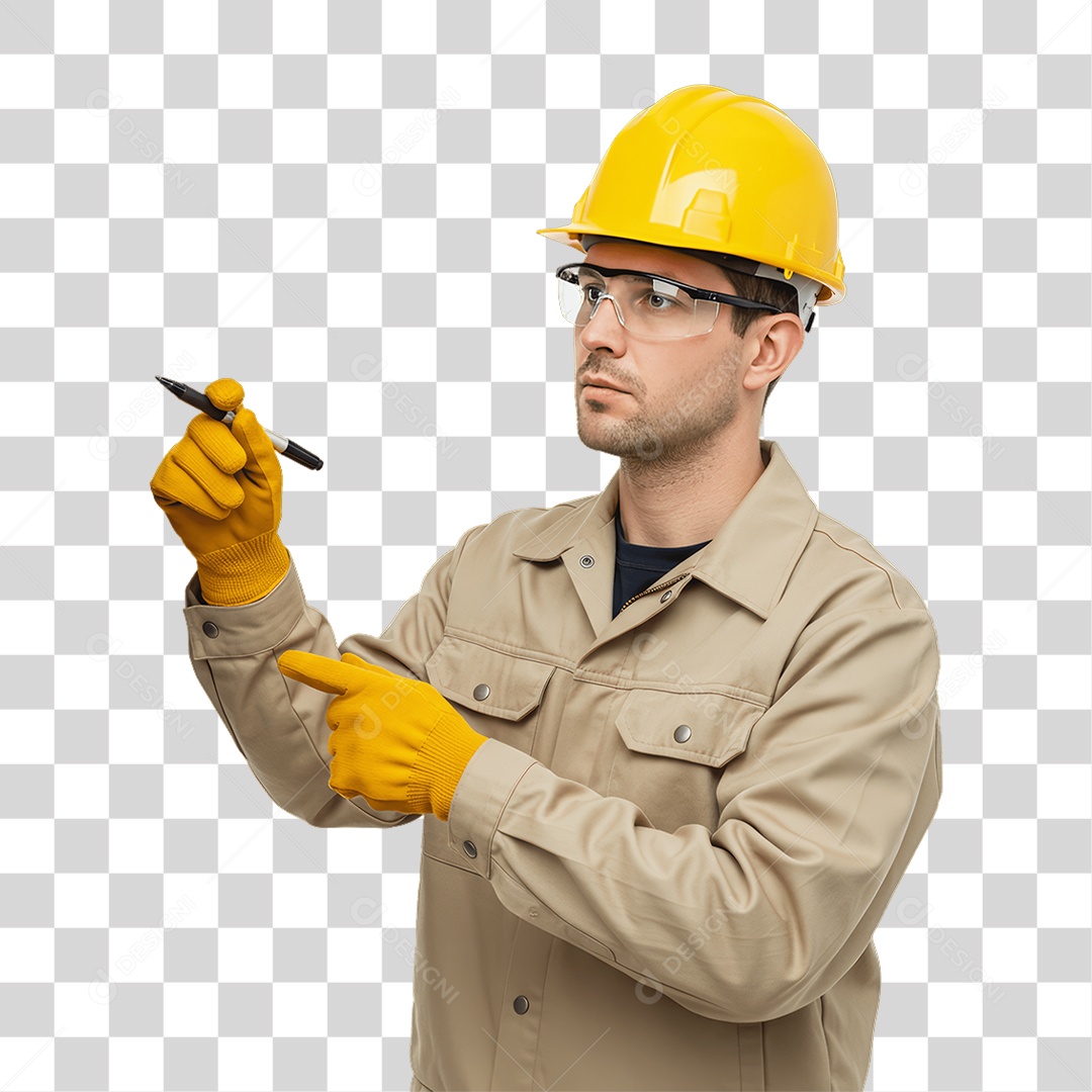 Homem Trabalho de Eletricista PNG Transparente