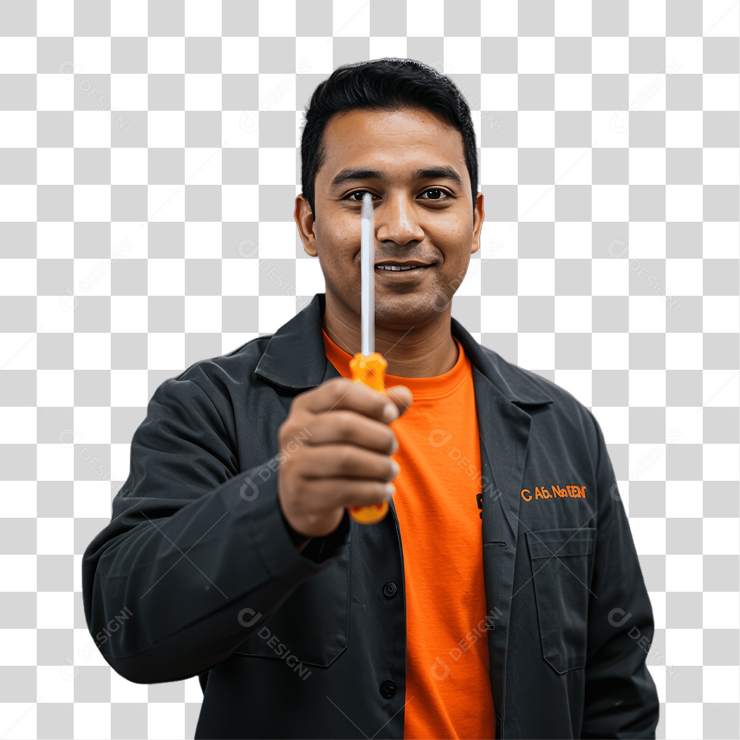 Homem Trabalho de Eletricista PNG Transparente