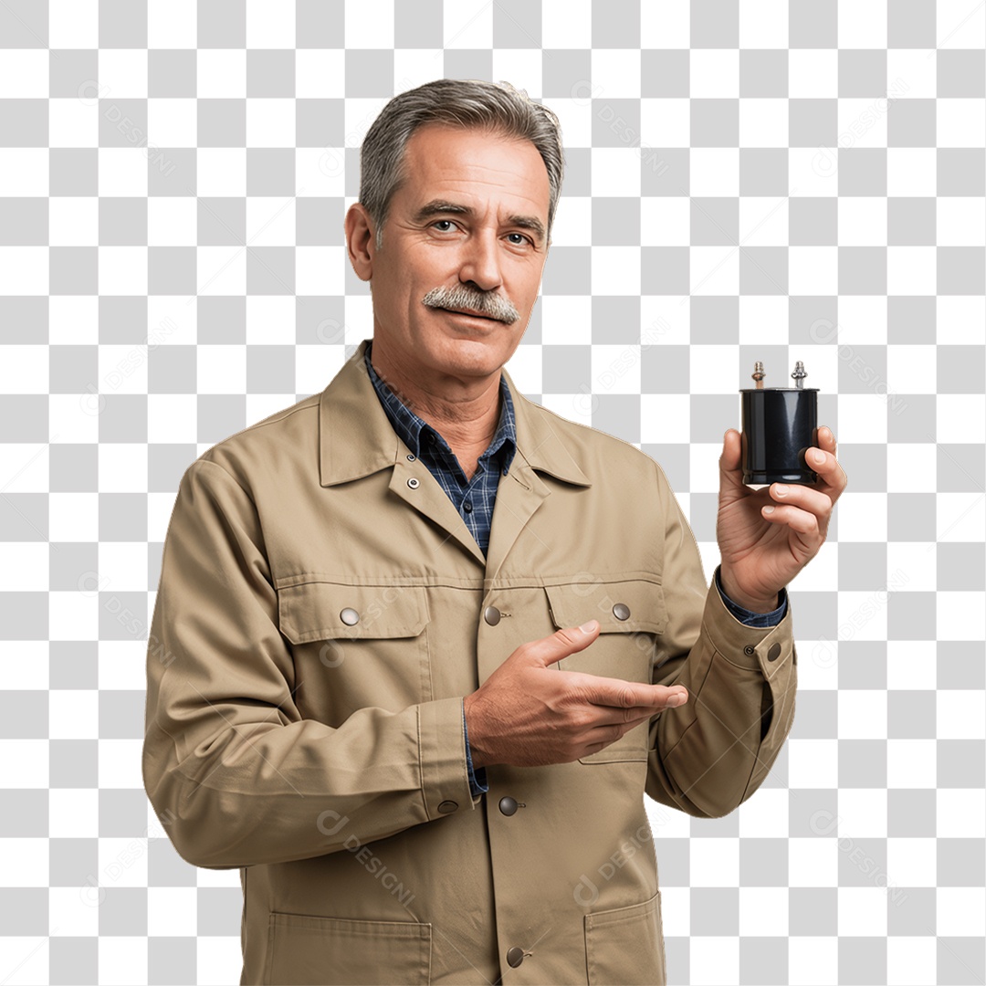 Homem Trabalho de Eletricista PNG Transparente