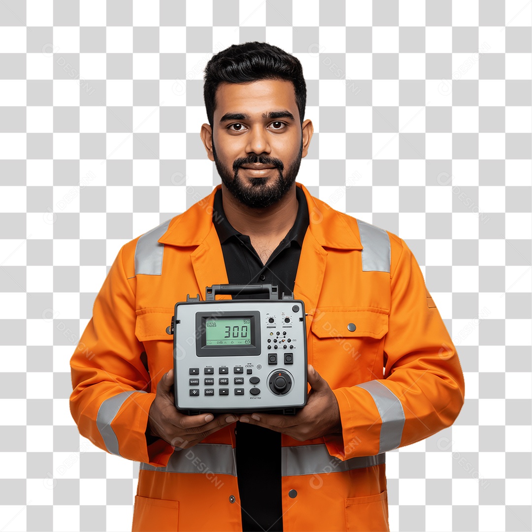 Homem Trabalho de Eletricista PNG Transparente