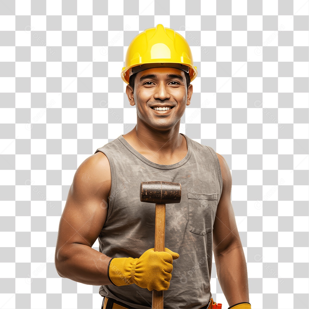 Pedreiro Trabalho em Construção PNG Transparente