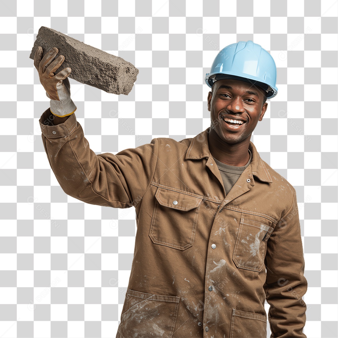 Pedreiro Trabalho em Construção PNG Transparente