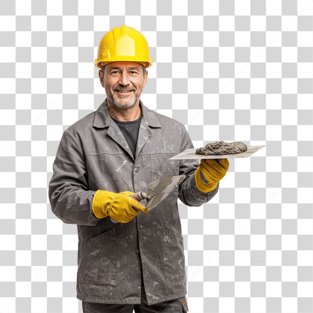 Pedreiro Trabalho em Construção PNG Transparente