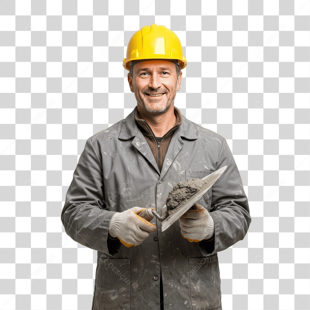 Pedreiro Trabalho em Construção PNG Transparente