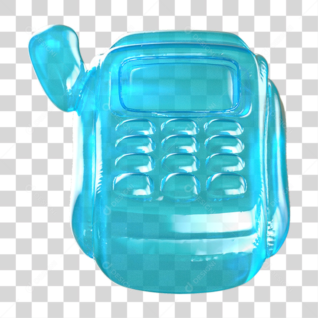 Ícone 3D Máquina de Cartão PNG Transparente