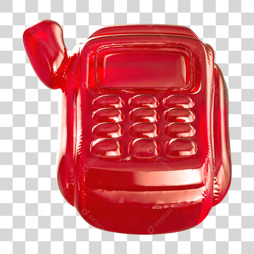 Ícone 3D Máquina de Cartão PNG Transparente