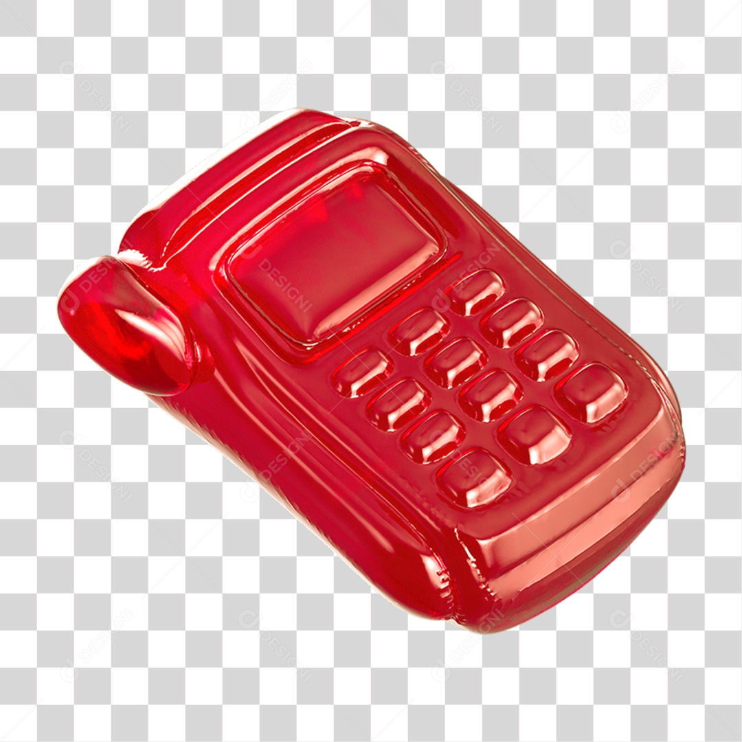 Ícone 3D Máquina de Cartão PNG Transparente