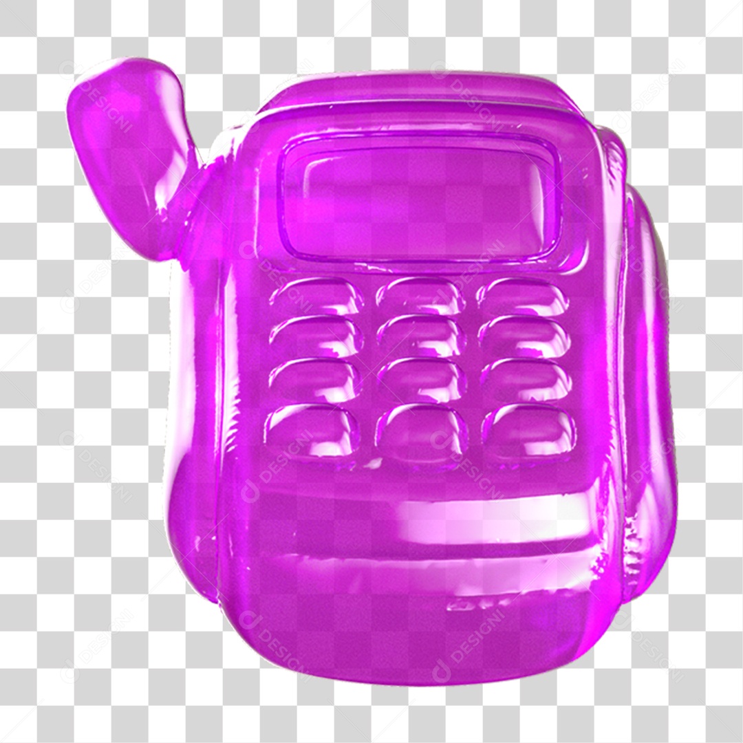 Ícone 3D Máquina de Cartão PNG Transparente