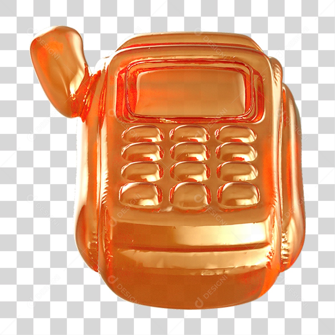 Ícone 3D Máquina de Cartão PNG Transparente