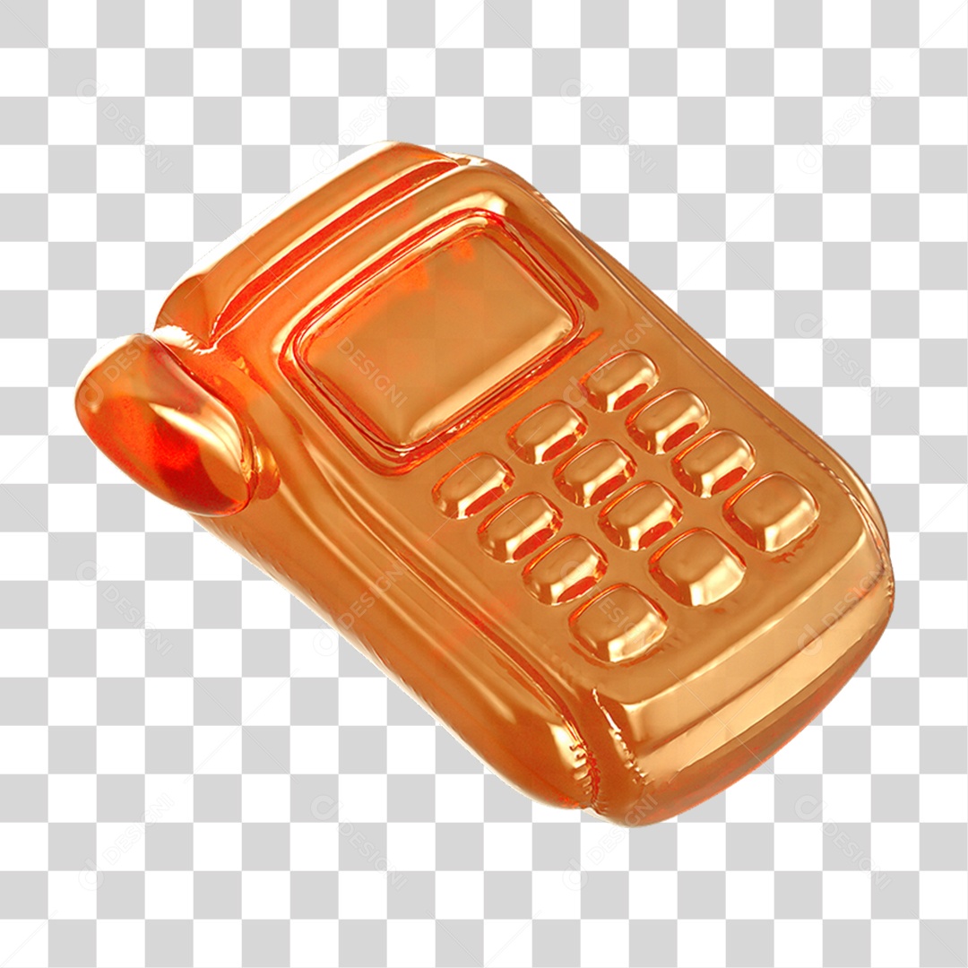 Ícone 3D Máquina de Cartão PNG Transparente