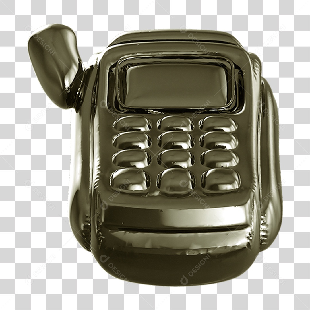 Ícone 3D Máquina de Cartão PNG Transparente