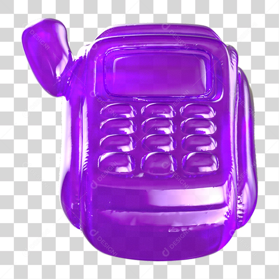 Ícone 3D Máquina de Cartão PNG Transparente