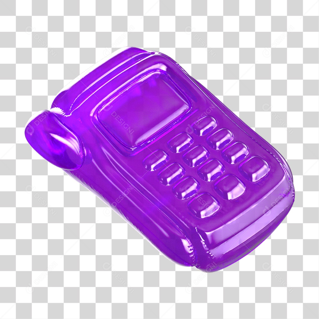 Ícone 3D Máquina de Cartão PNG Transparente