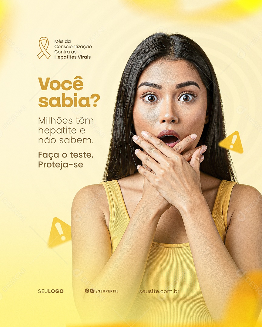 Julho Amarelo Social Media PSD Editável