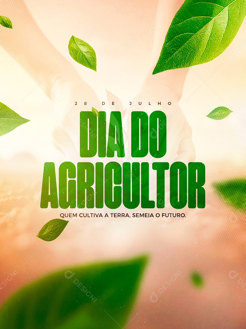 Dia do Agricultor 28 de Julho Social Media PSD Editável