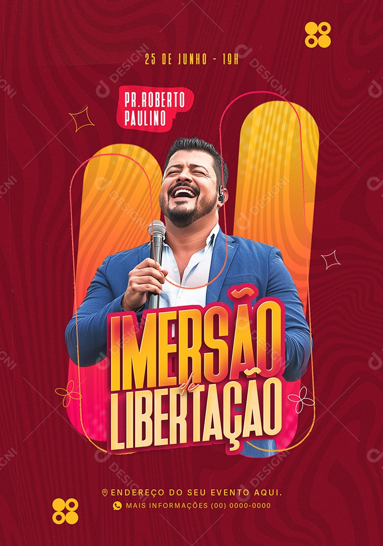 Feed Flyer Imersão Libertação Social Media PSD Editável