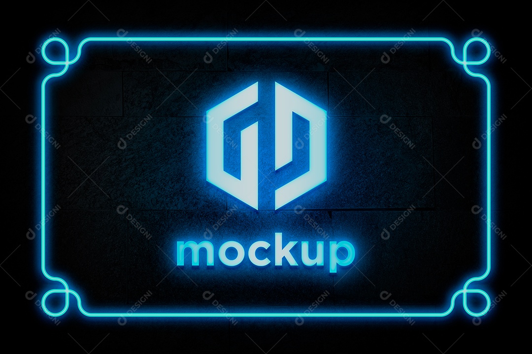 Modelo de Logo Mockup PSD Editável