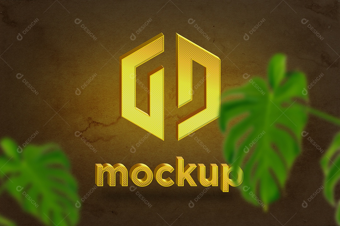 Modelo de Logo Mockup PSD Editável