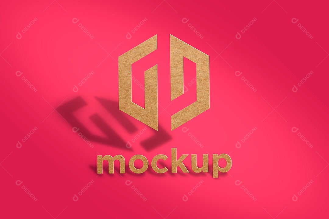 Modelo de Logo Mockup PSD Editável