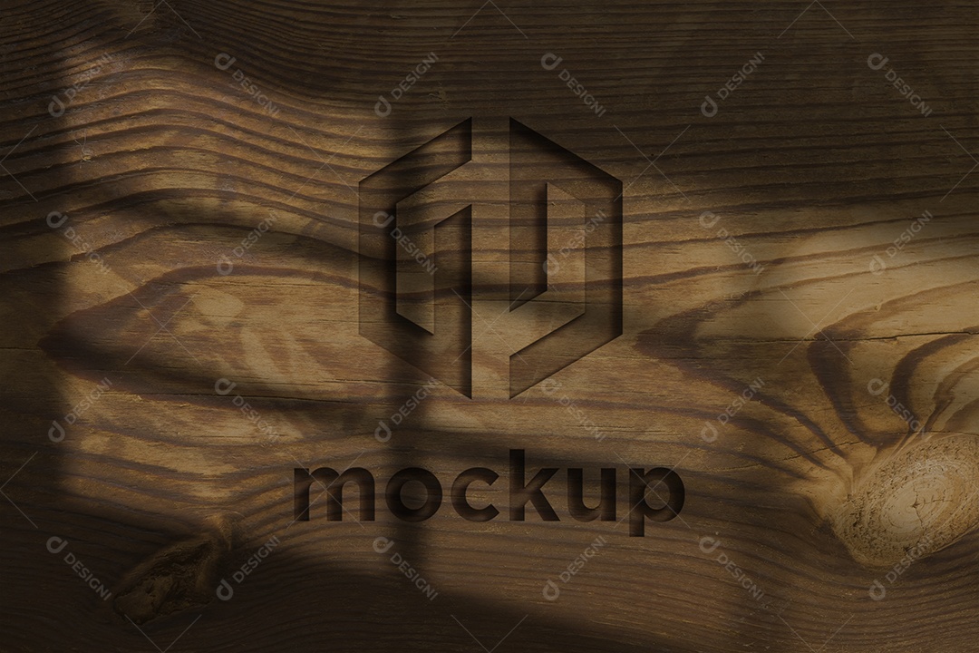Modelo de Logo Mockup PSD Editável