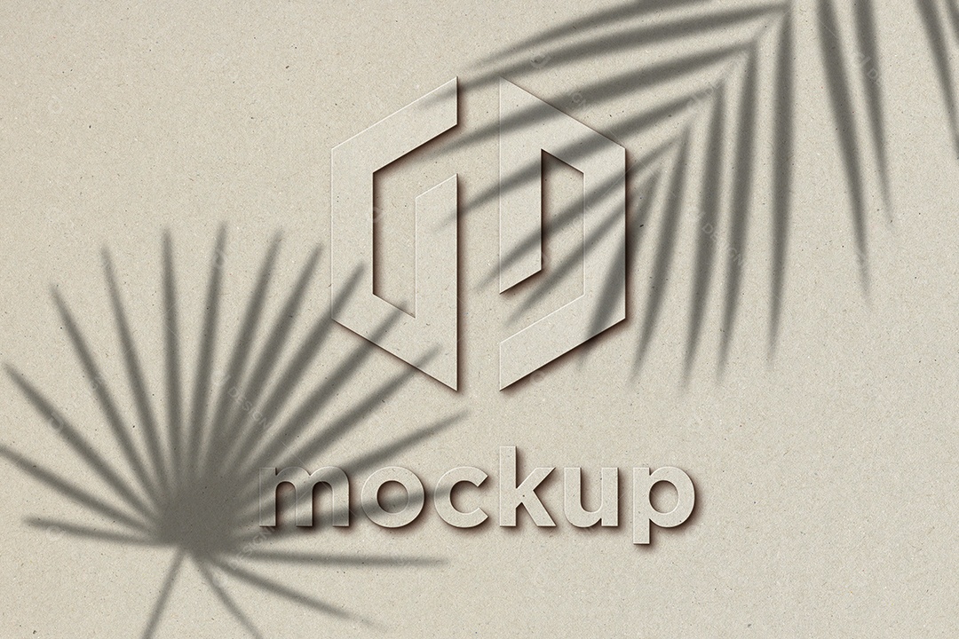 Modelo de Logo Mockup PSD Editável