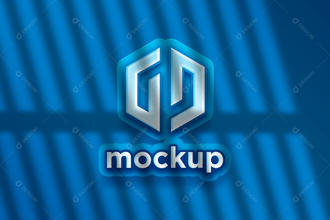 Modelo de Logo Mockup PSD Editável