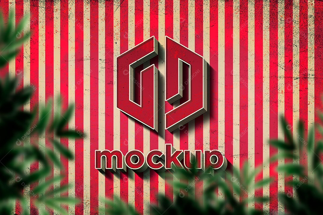 Modelo de Logo Mockup PSD Editável