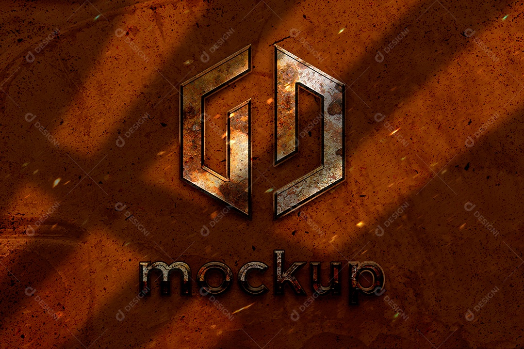 Modelo de Logo Mockup PSD Editável