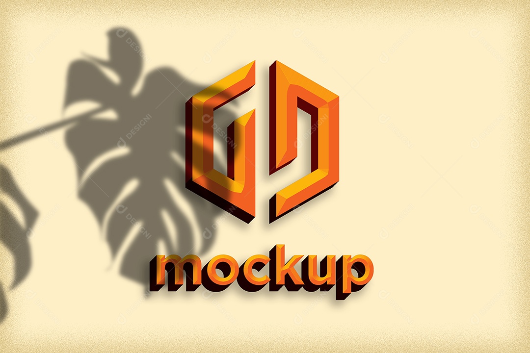 Modelo de Logo Mockup PSD Editável