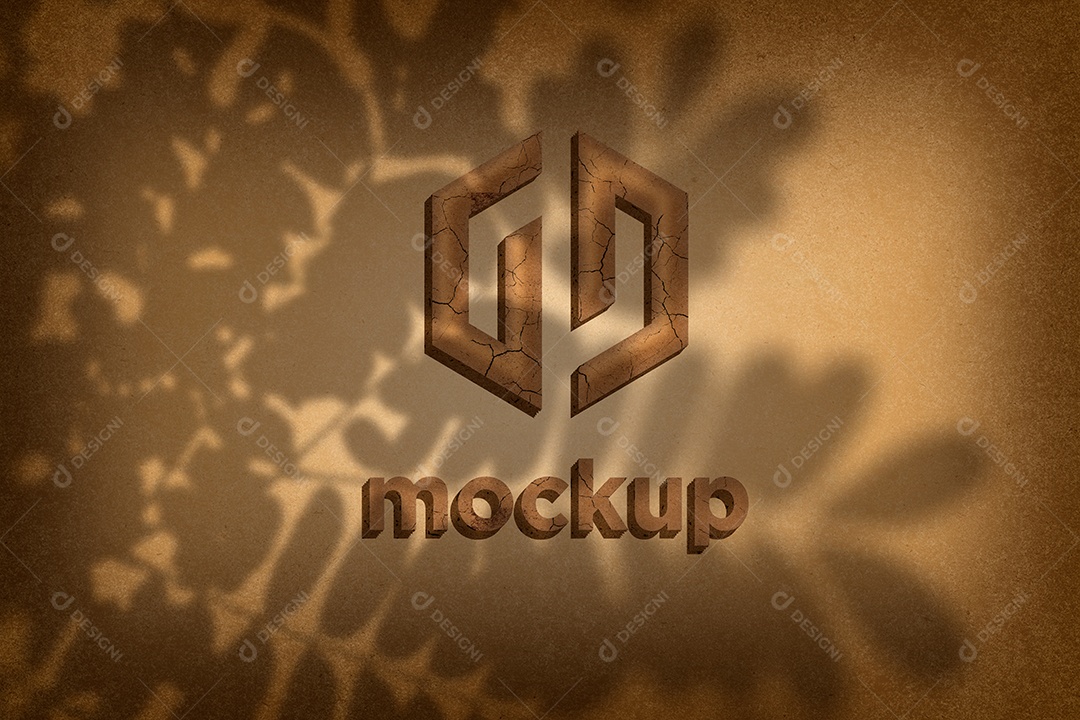 Modelo de Logo Mockup PSD Editável