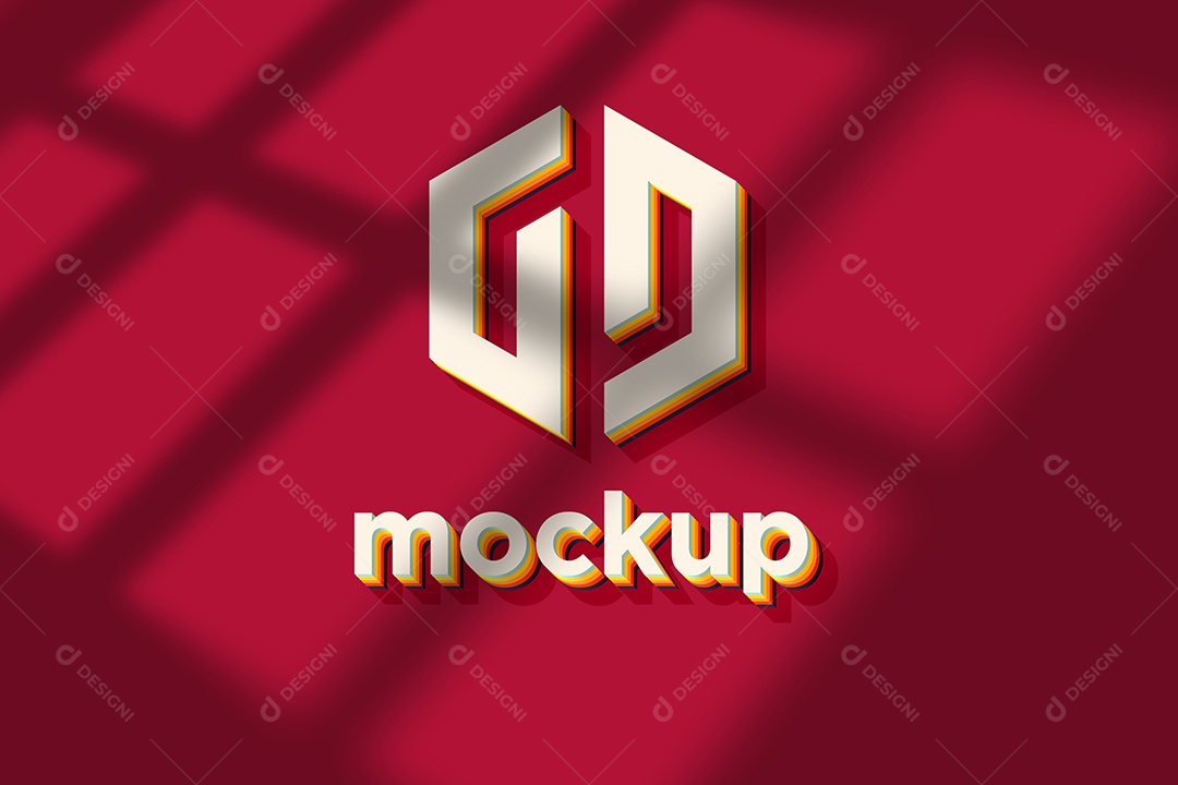 Modelo de Logo Mockup PSD Editável