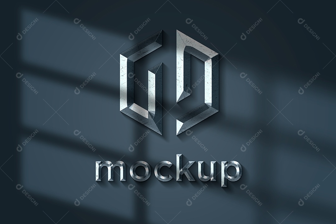 Modelo de Logo Mockup PSD Editável