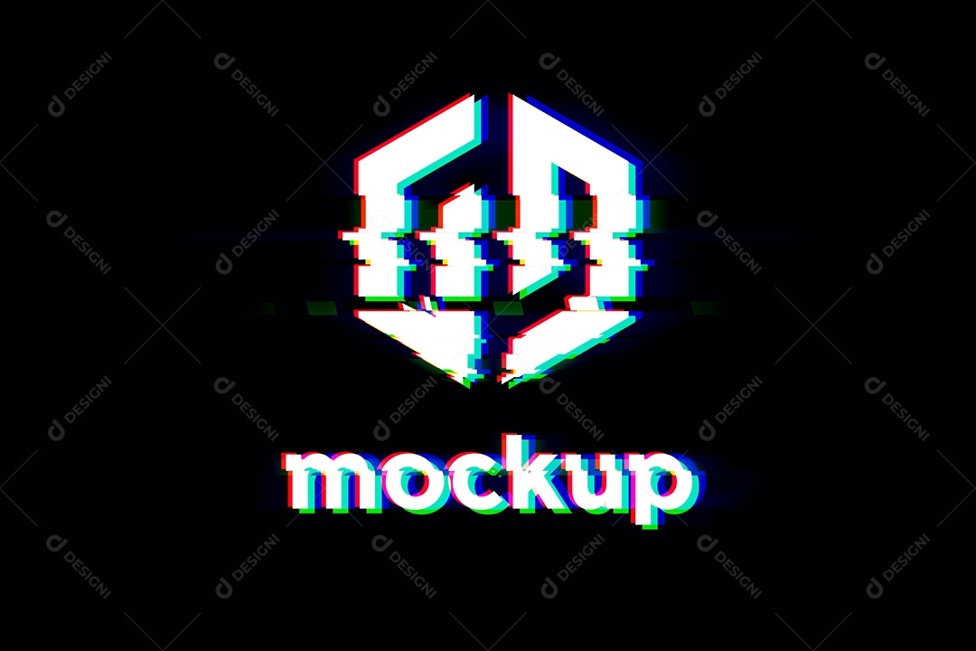Modelo de Logo Mockup PSD Editável