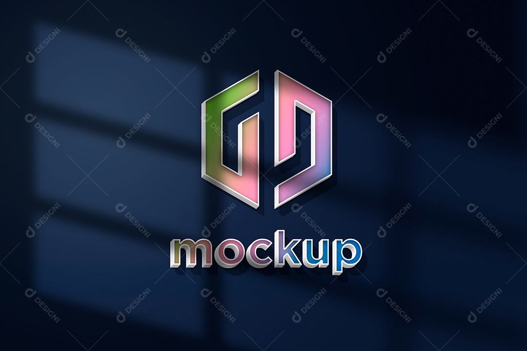 Modelo de Logo Mockup PSD Editável